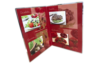 ementa menu plastificado